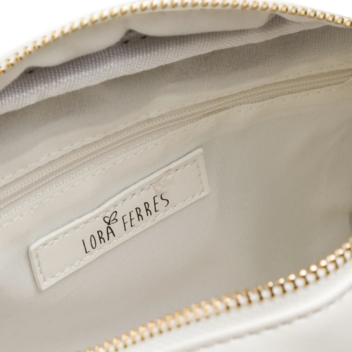 Borsa a tracolla bianca da donna effetto trapuntato Lora Ferres - Image 4