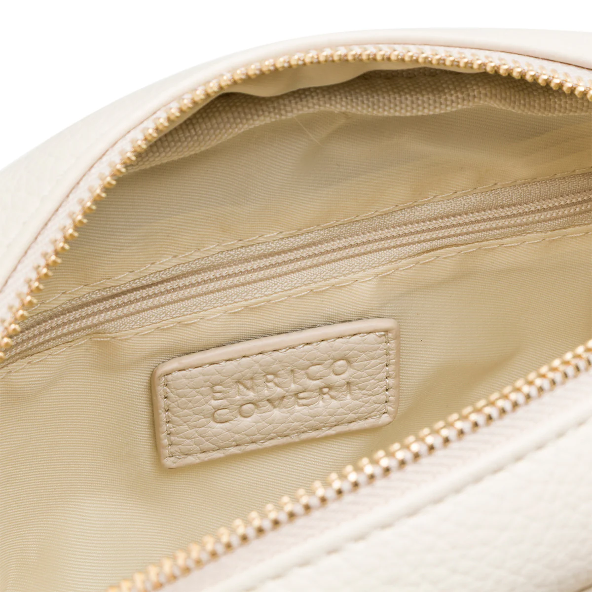 Borsa a tracolla bianco off-white da Donna con dettagli dorati Enrico Coveri - Image 4