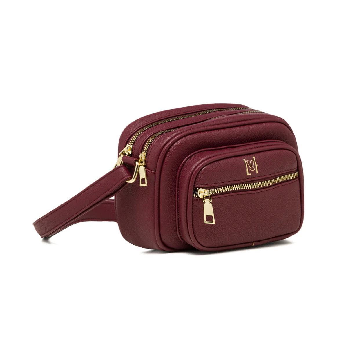 Borsa a tracolla bordeaux da donna con tasca esterna Lora Ferres - Image 2