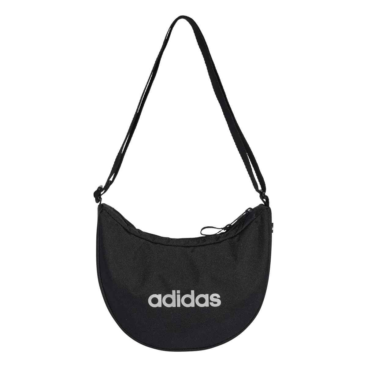 Borsa a tracolla da donna adidas nera con logo a contrasto