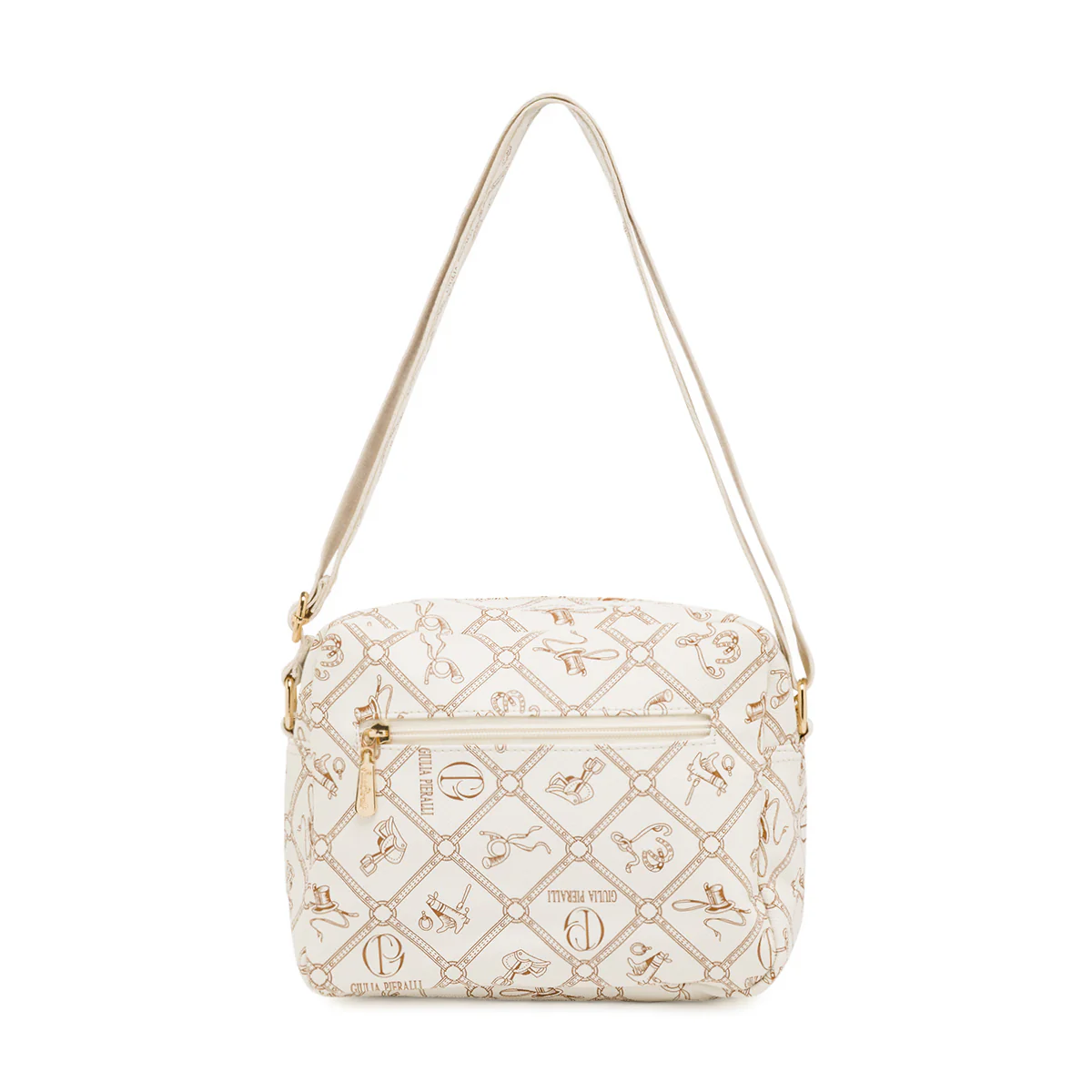 Borsa a tracolla da Donna beige con tasche Giulia Pieralli - Image 3