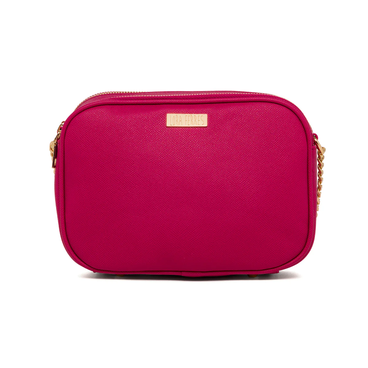 Borsa a tracolla fucsia da donna con doppio scomparto Lora Ferres