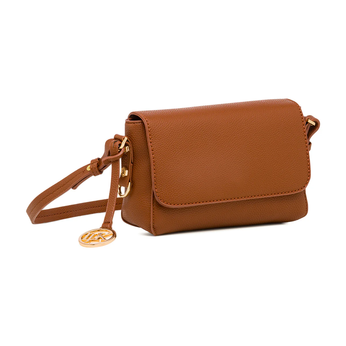 Borsa a Tracolla Marrone da Donna con ciondolo logo Lumberjack - Image 3