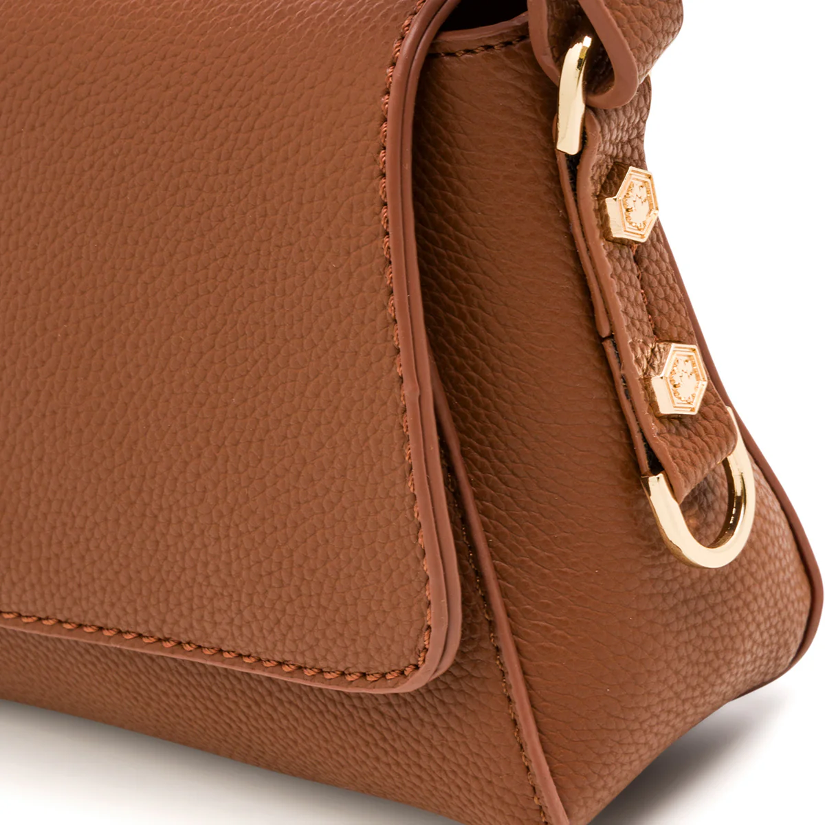 Borsa a Tracolla Marrone da Donna con ciondolo logo Lumberjack - Image 4