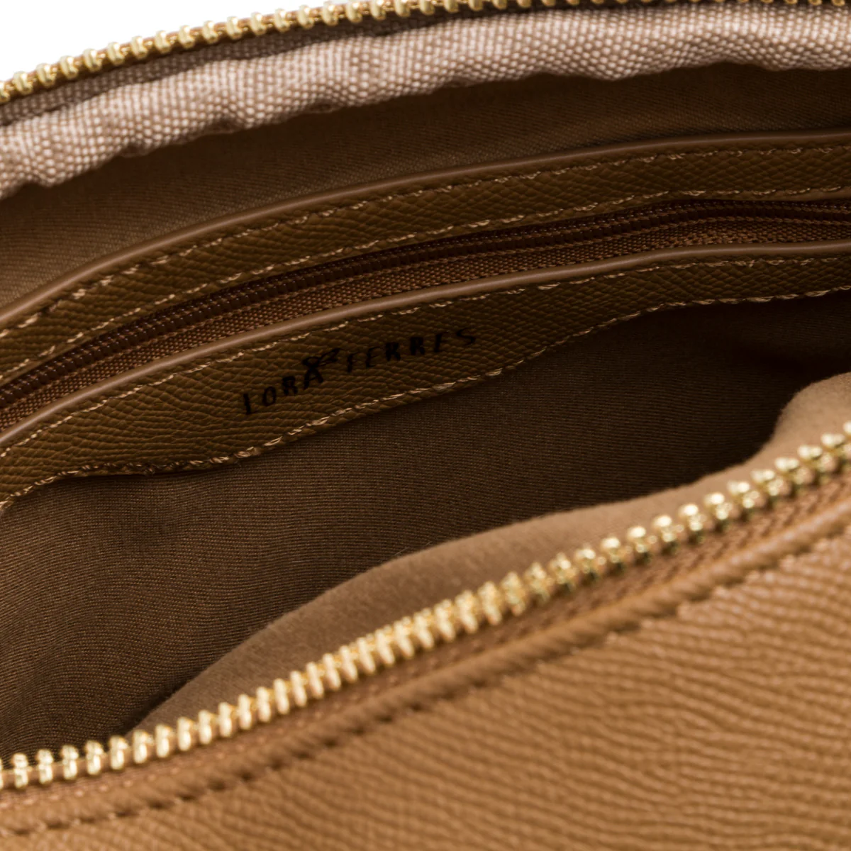 Borsa a tracolla marrone da donna con doppio scomparto Lora Ferres - Image 4