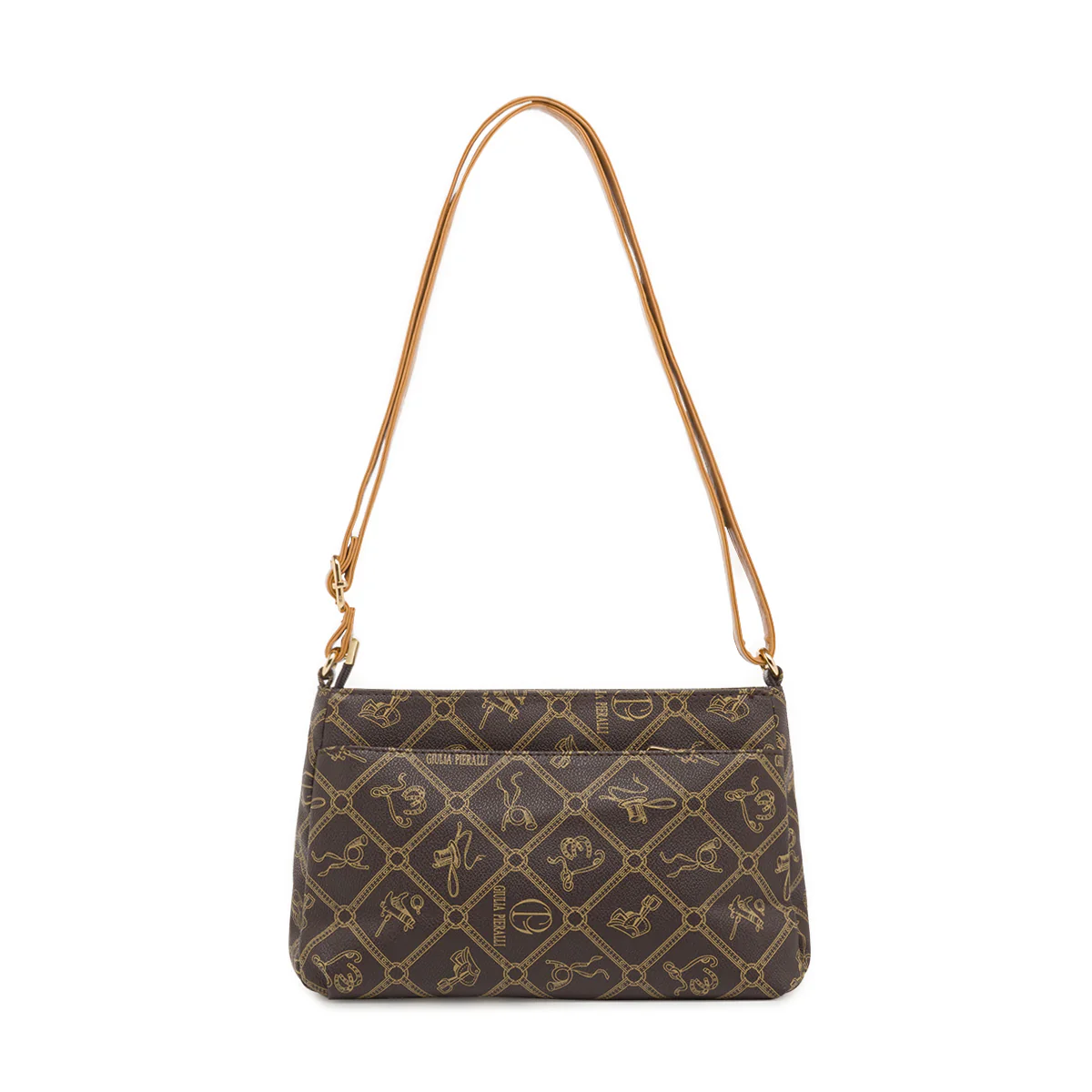 Borsa a tracolla marrone da Donna con stampa all-over Giulia Pieralli - Image 3