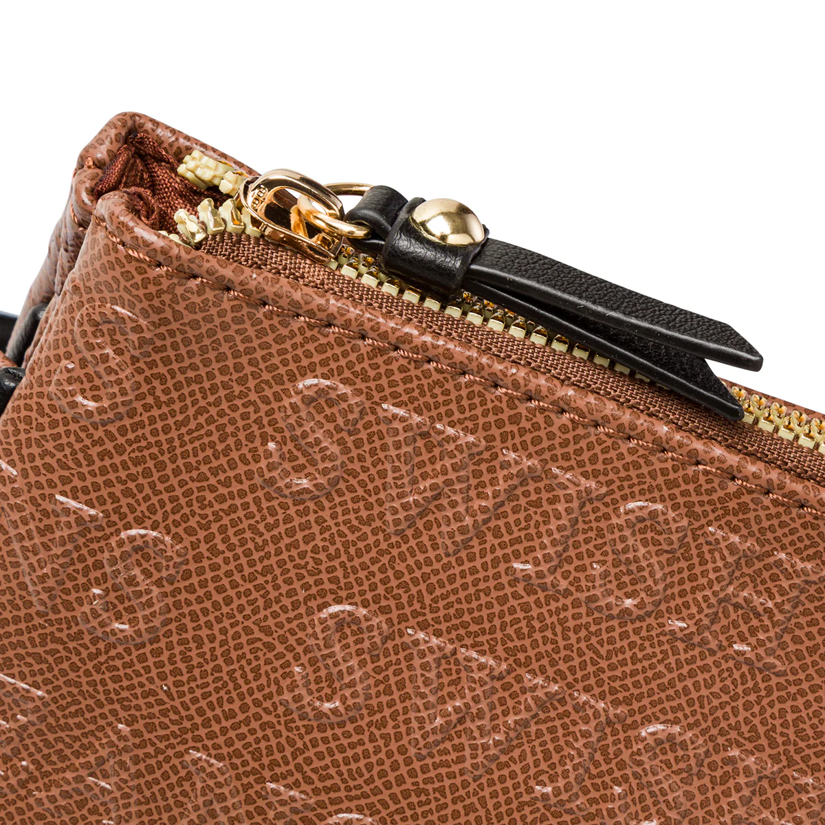Borsa a tracolla marrone da donna con stampa monogramma Swish Jeans - Image 5