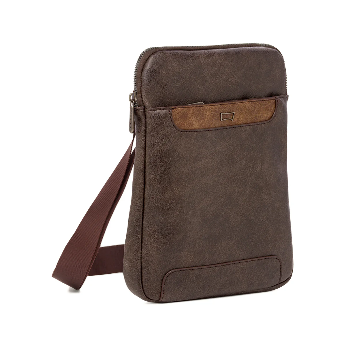 Borsa a tracolla marrone da Uomo con tasca frontale Carrera Jeans - Image 2