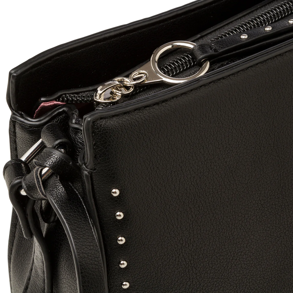 Borsa a tracolla nera da donna con borchiette Carrera Jeans Allie - Image 4
