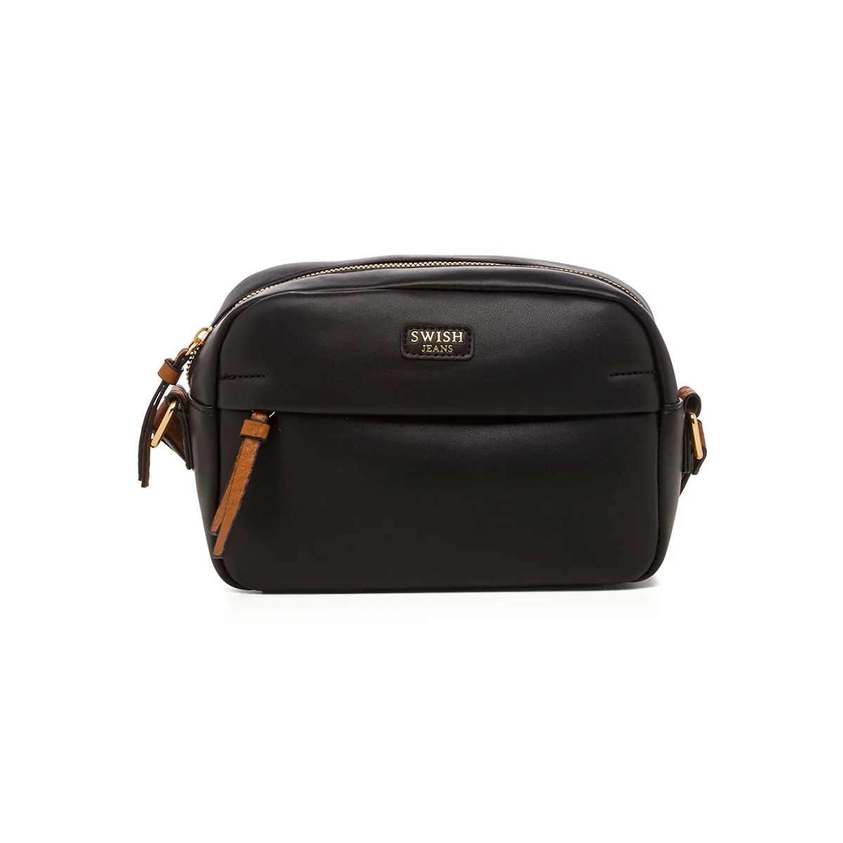 Borsa a tracolla nera da donna con borsello Swish Jeans Tish
