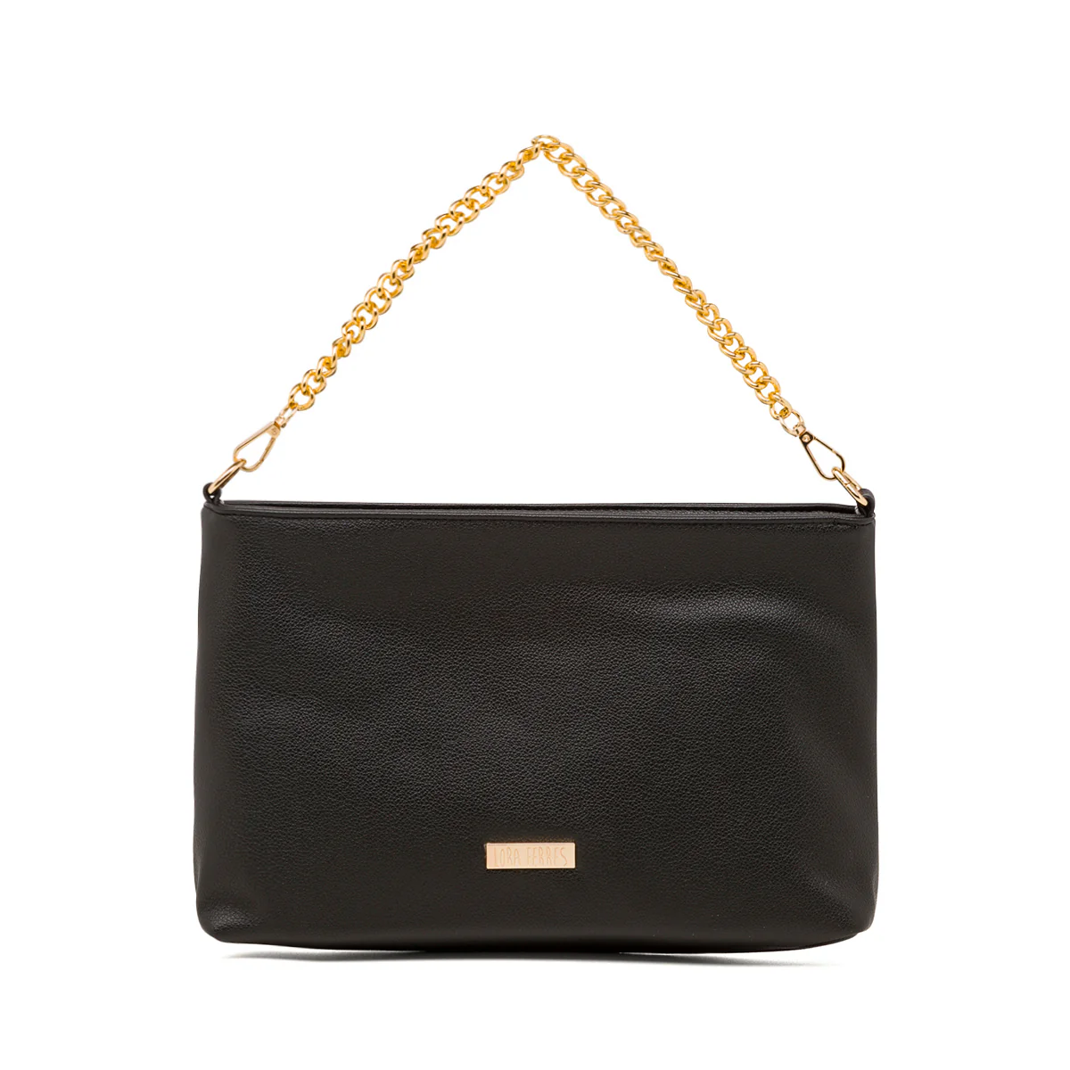 Borsa a tracolla nera da donna con catena Lora Ferres