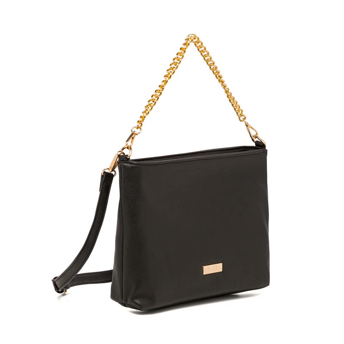 Borsa a tracolla nera da donna con catena Lora Ferres - Image 2
