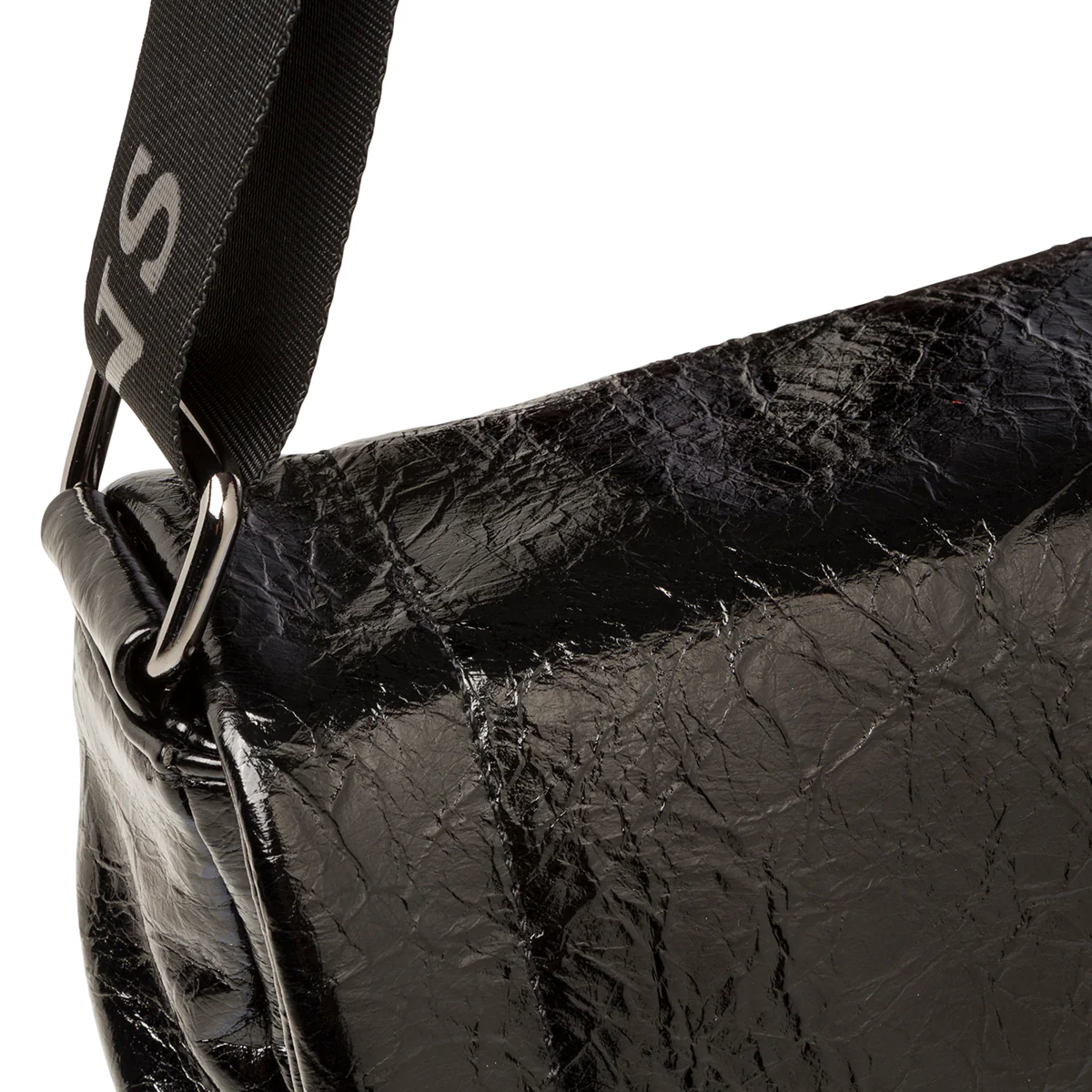 Borsa a tracolla nera da donna con chiusura a incastro Swish Jeans - Image 4