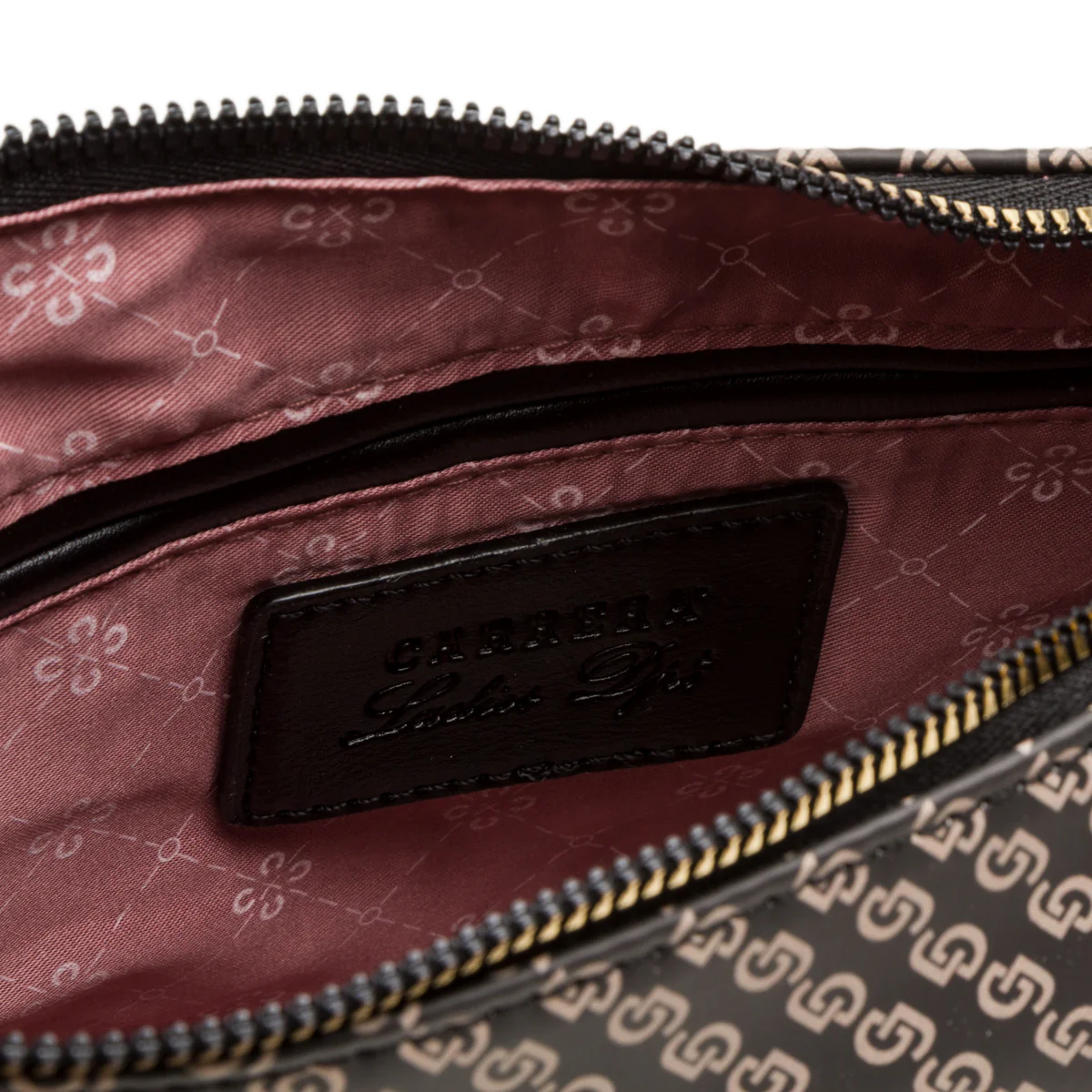 Borsa a tracolla nera da donna con dettagli beige Carrera Jeans - Image 4