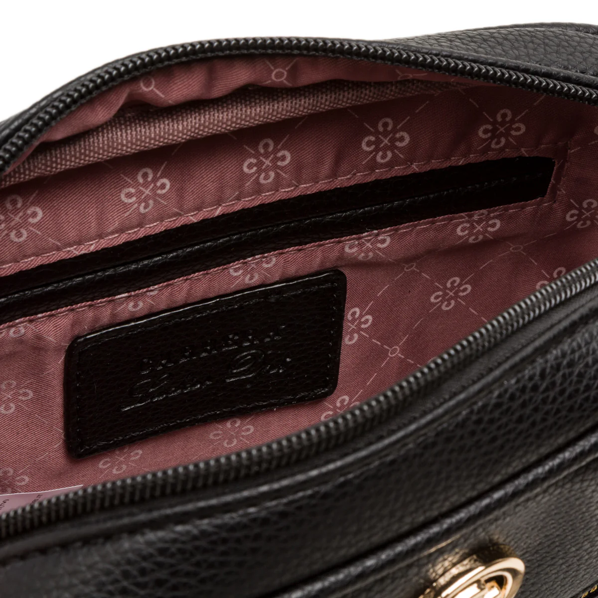 Borsa a tracolla nera da donna con logo Carrera Jeans - Image 4