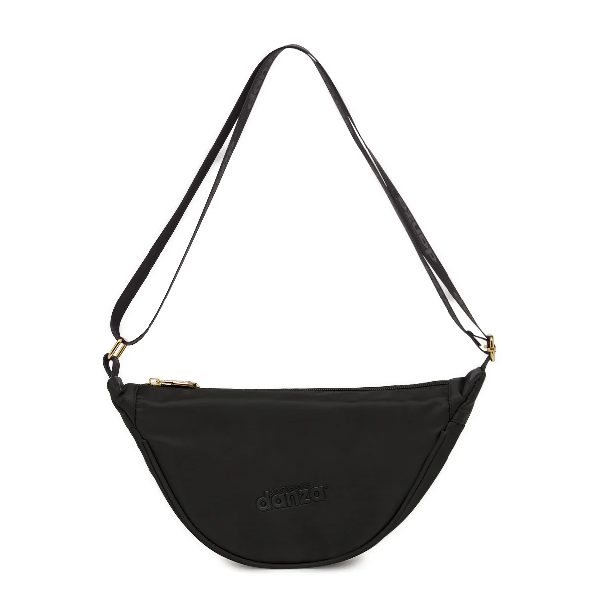 Borsa a Tracolla Nera da Donna con logo gommato Dimensione Danza
