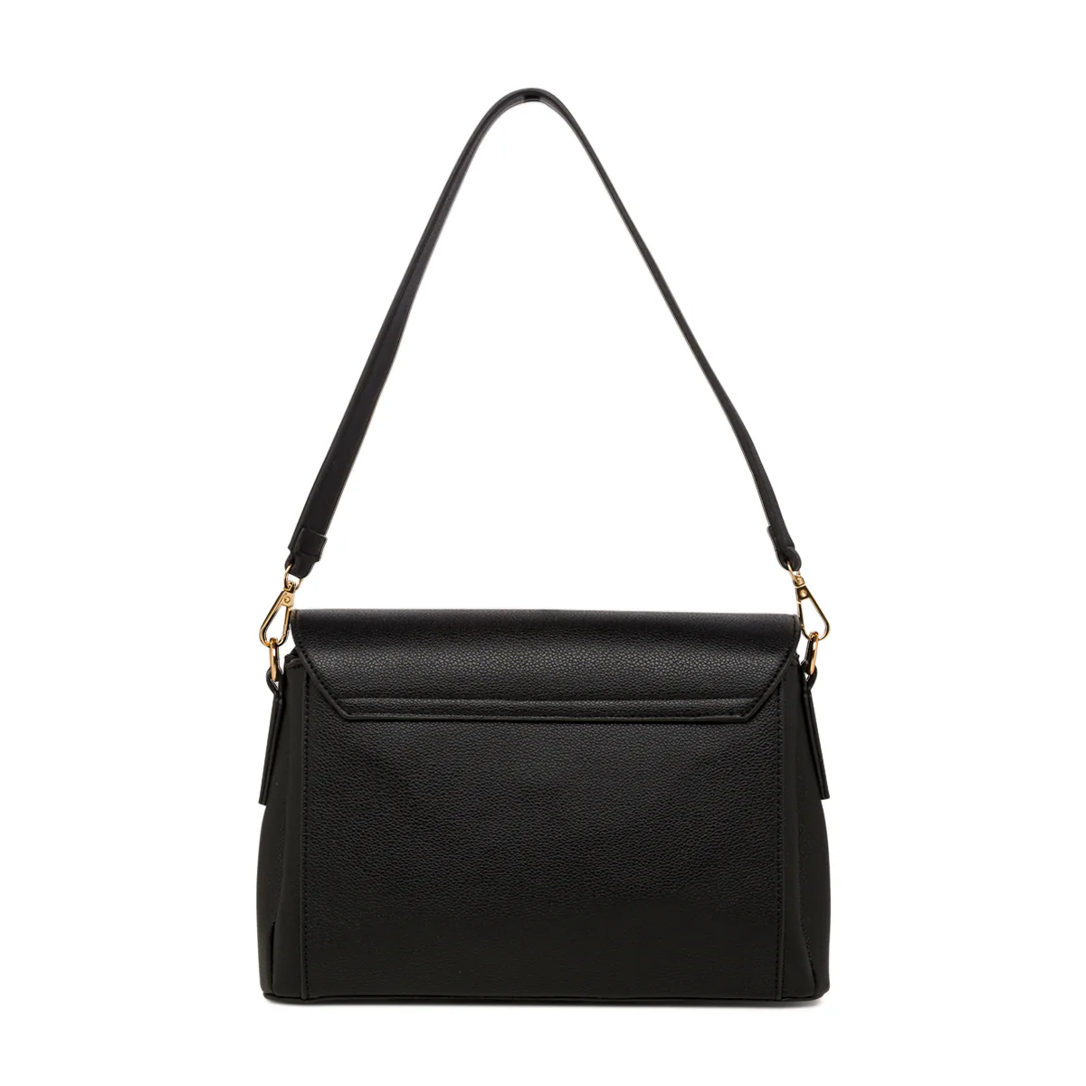 Borsa a tracolla nera da Donna con logo in metallo Lora Ferres - Image 2