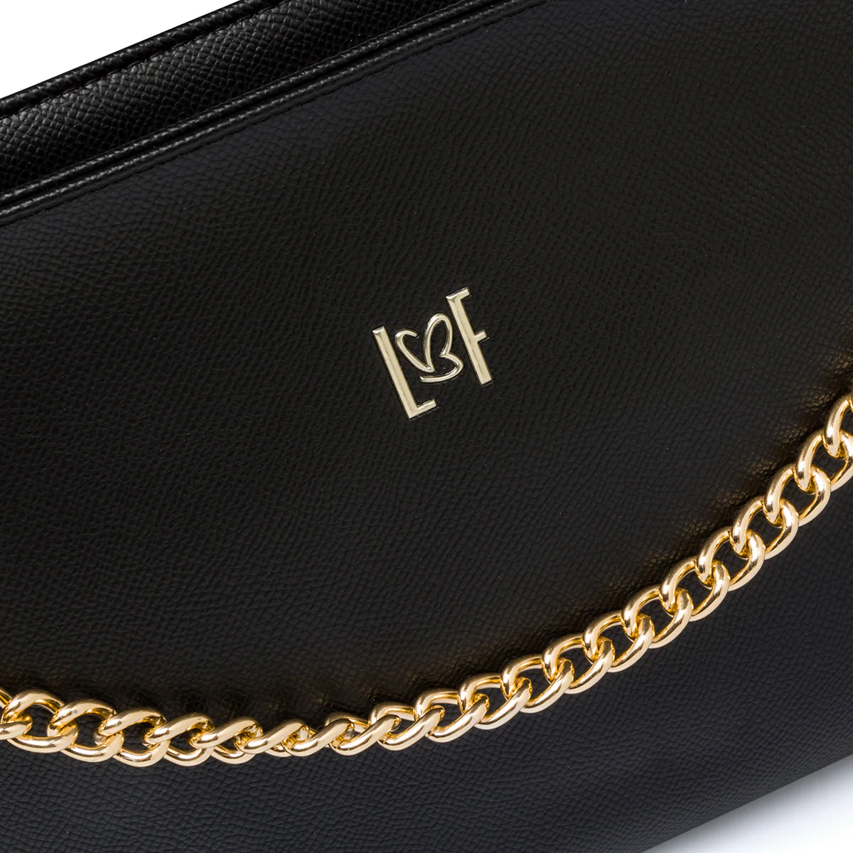 Borsa a tracolla nera da donna con manico a catena Lora Ferres - Image 4