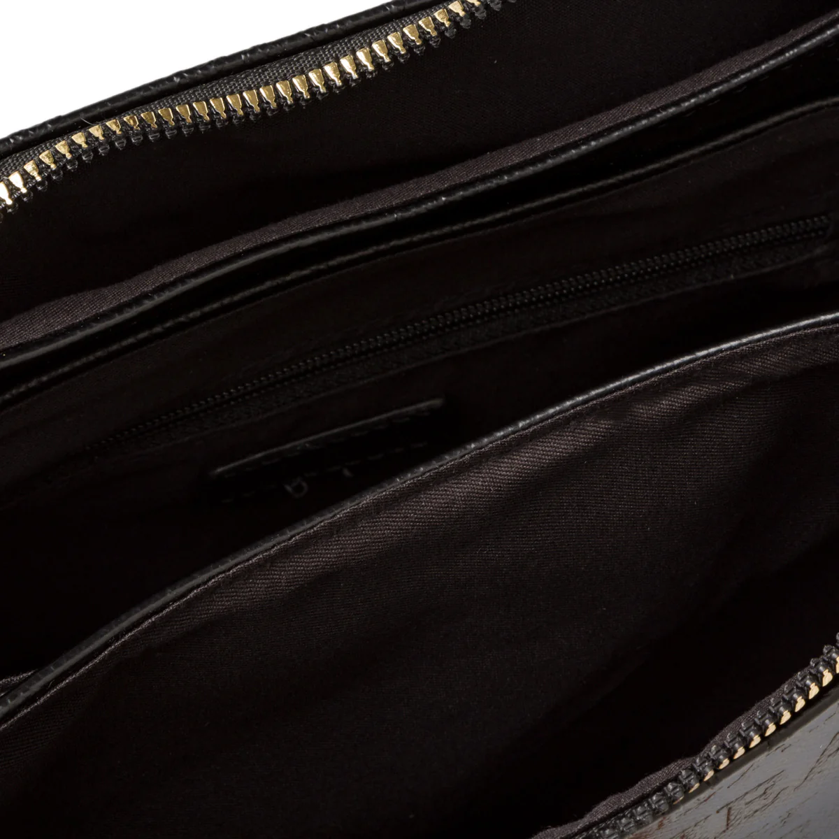 Borsa a tracolla nera da donna con stampa monogramma Swish Jeans - Image 6