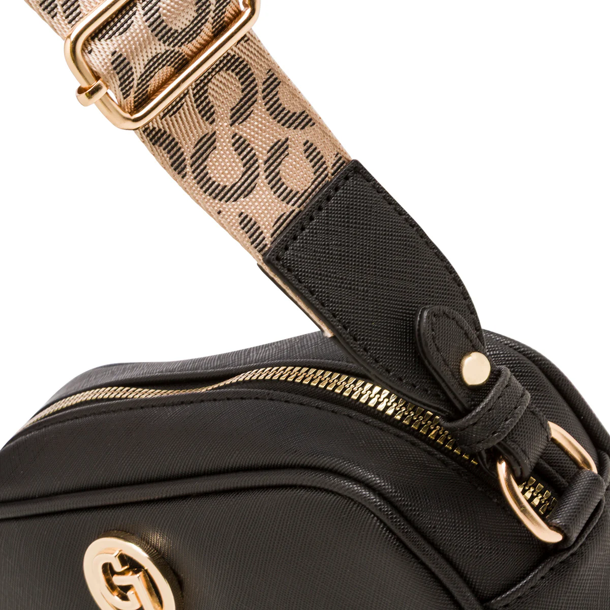 Borsa a tracolla nera da Donna con tracolla beige Carrera Jeans - Image 4