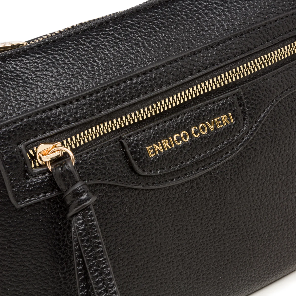 Borsa a tracolla nera da donna Enrico Coveri - Image 3