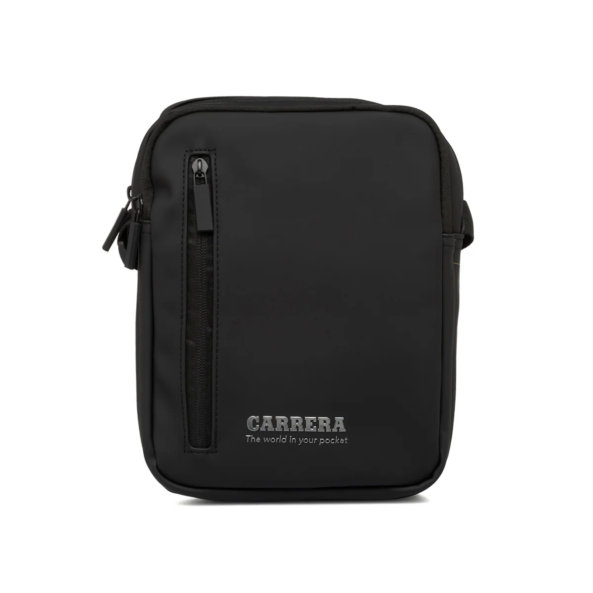 Borsa a tracolla nera da uomo con chiusura a zip Carrera Jeans Bath