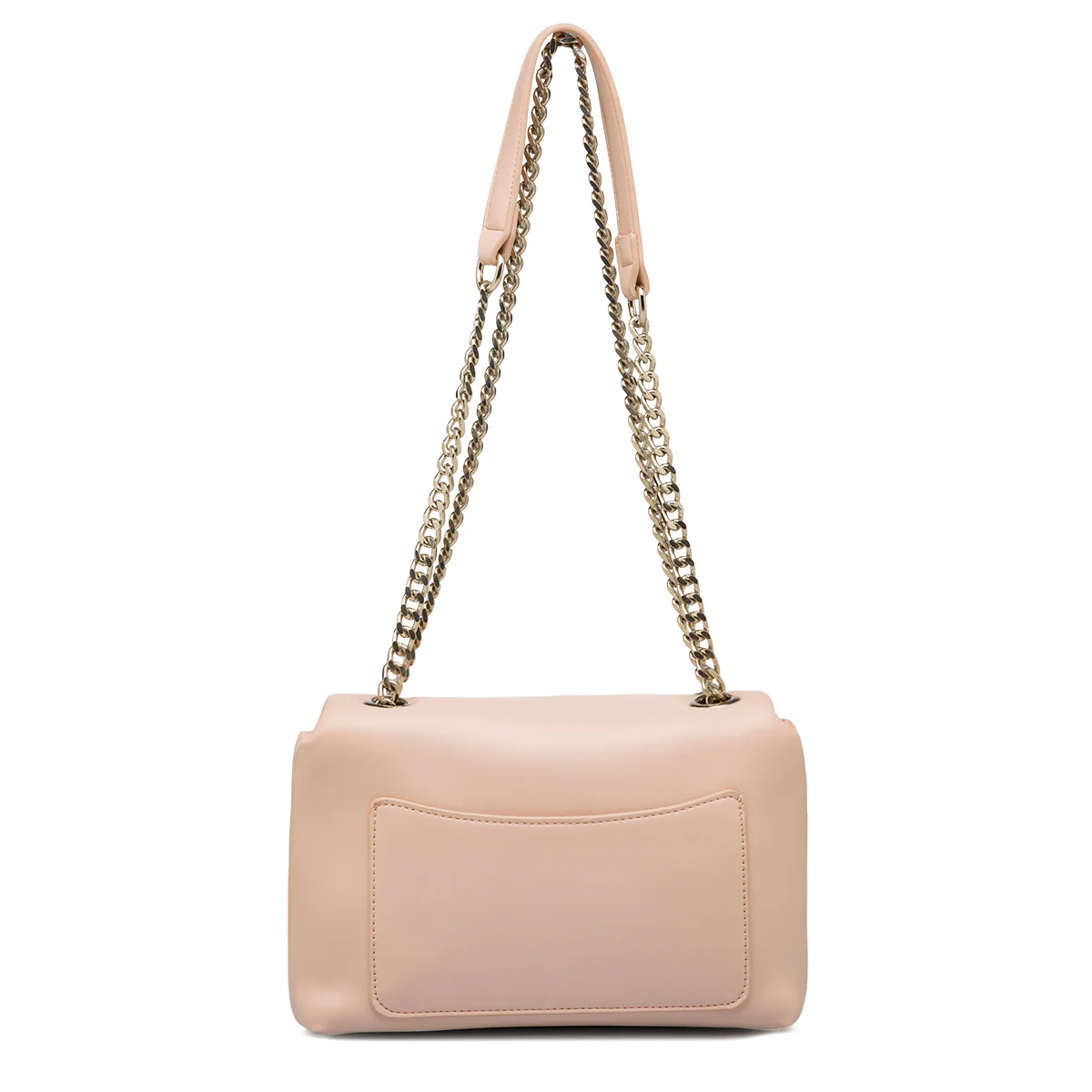 Borsa a tracolla rosa da Donna con catena dorata Lora Ferres - Image 3