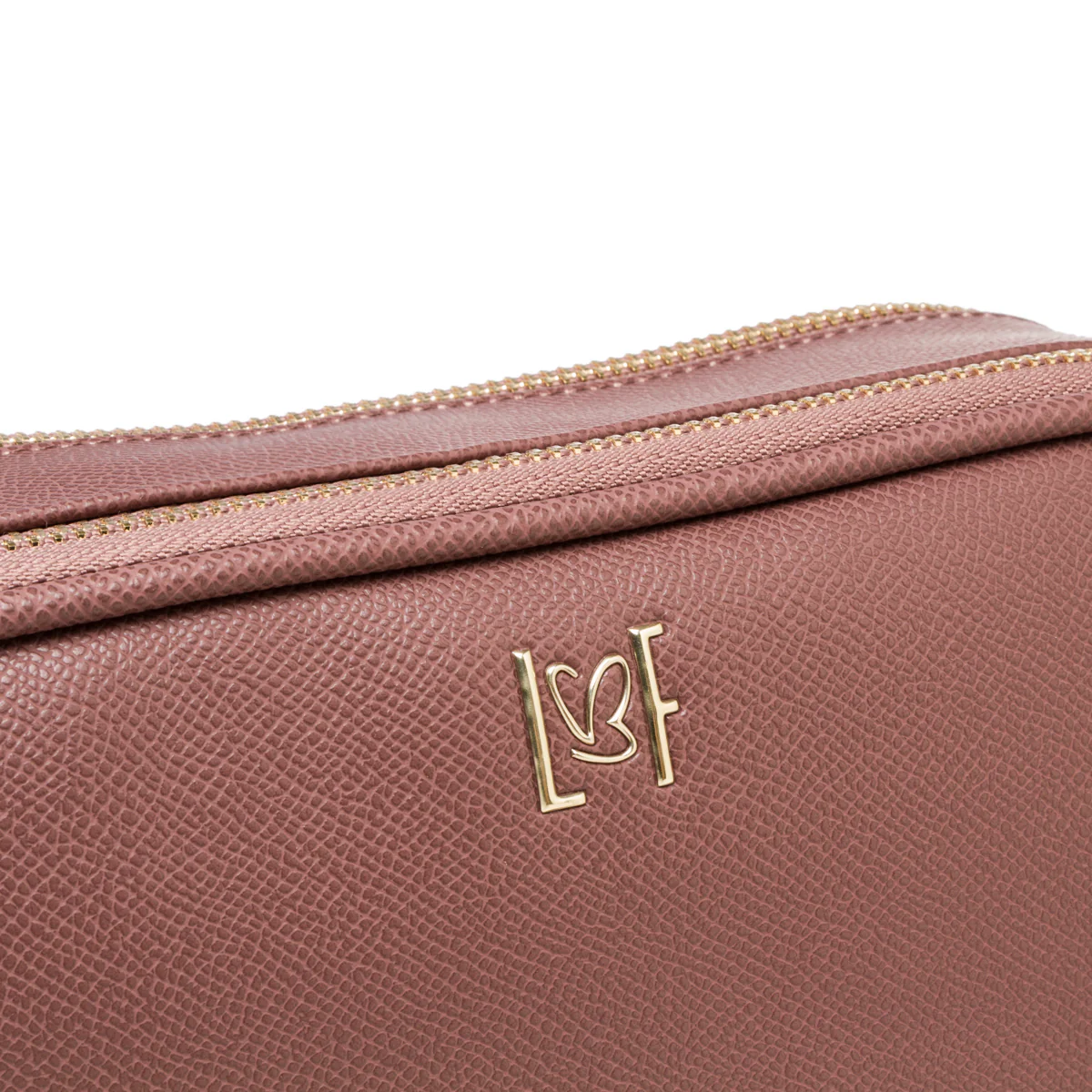 Borsa a tracolla rosa da donna con doppia zip Lora Ferres - Image 4