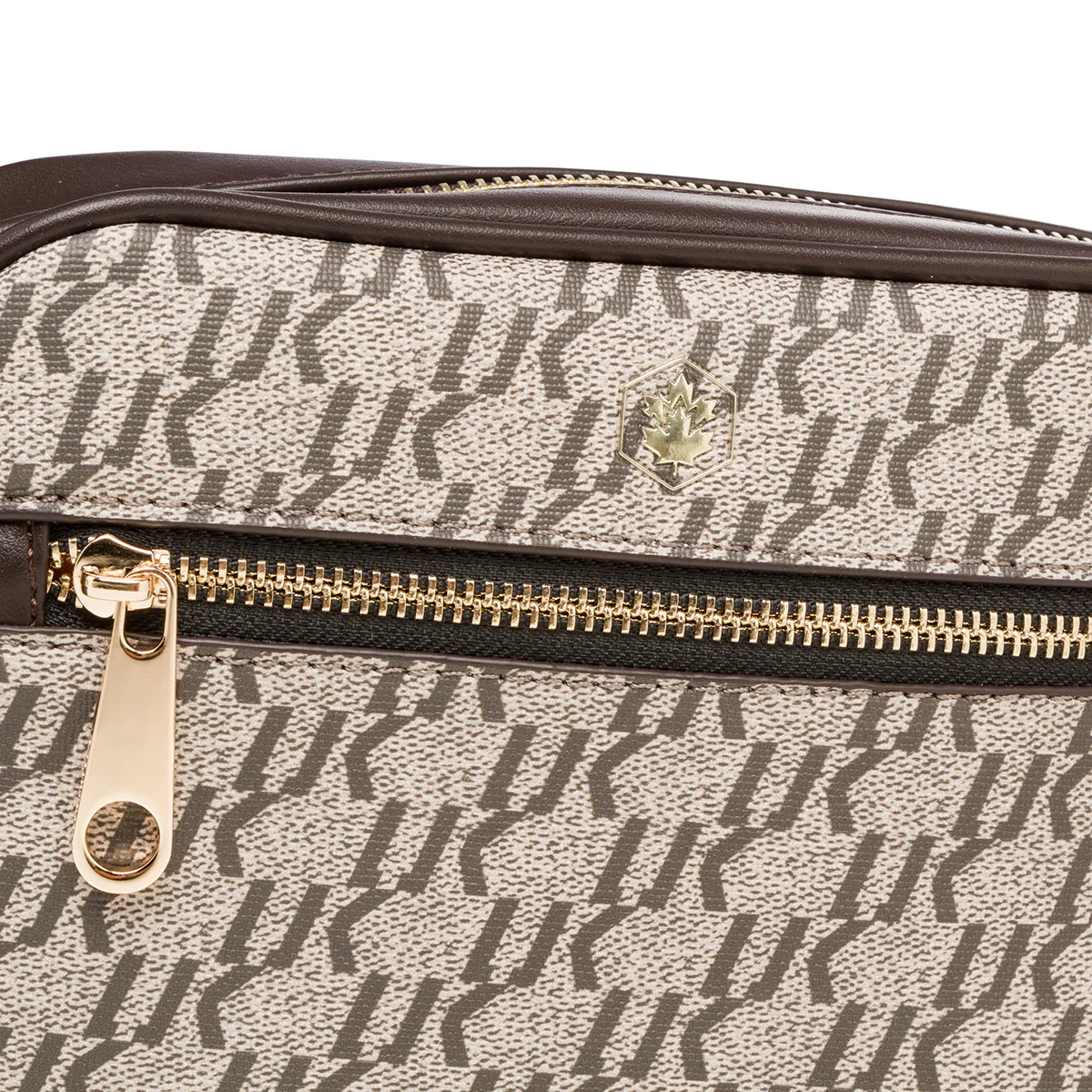 Borsa a tracolla taupe da donna con monogramma Lumberjack Jamie - Image 3