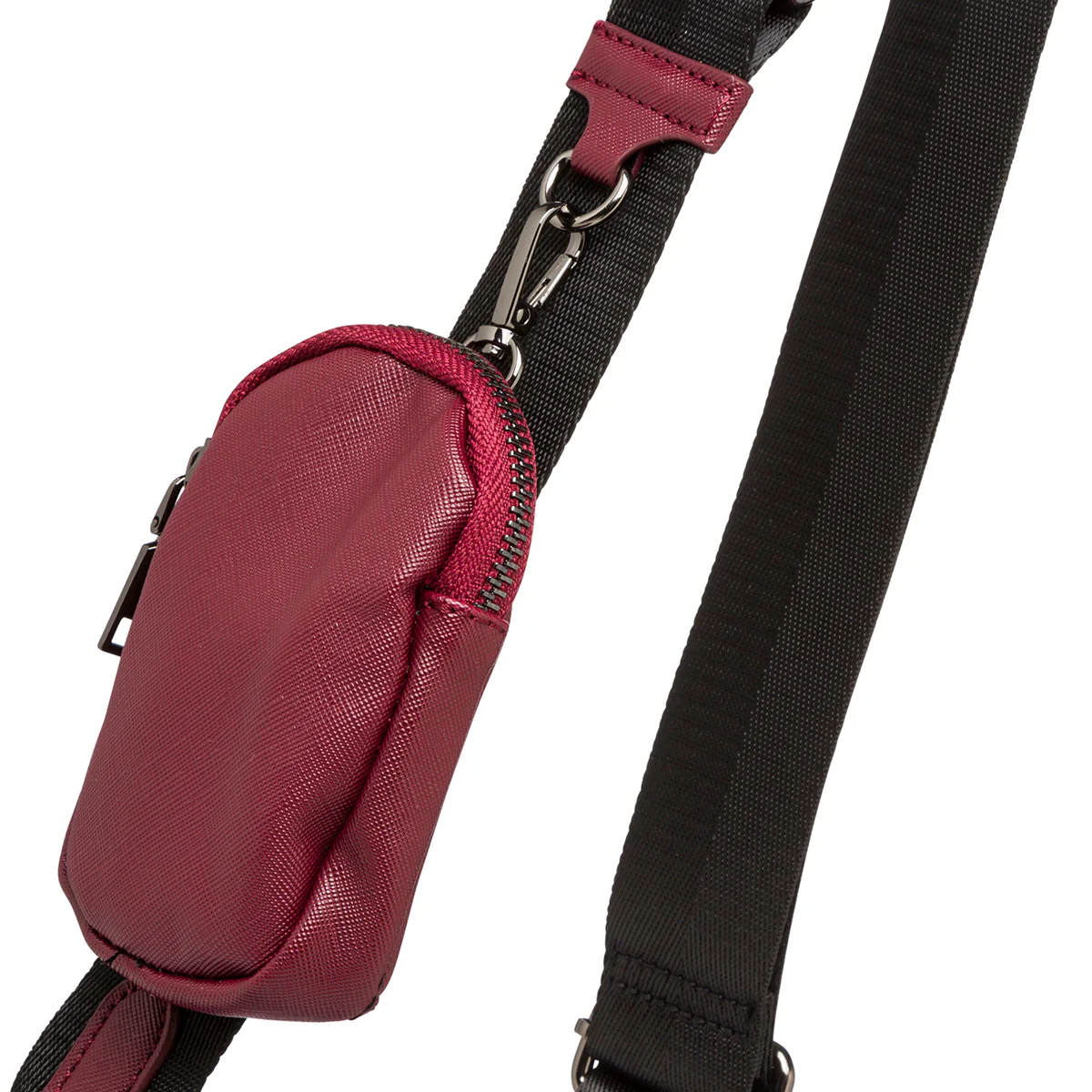 Borsa bordeaux da donna con tracolla a catena lora Ferres - Image 4