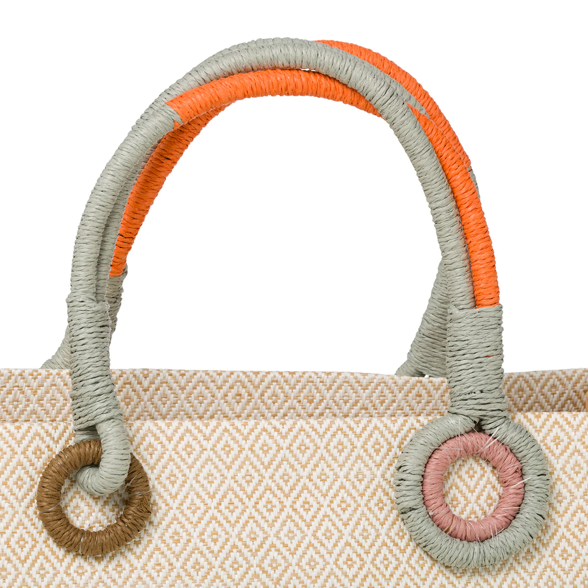 Borsa da mare bianca e beige Romeo Gigli Aisar - Image 3