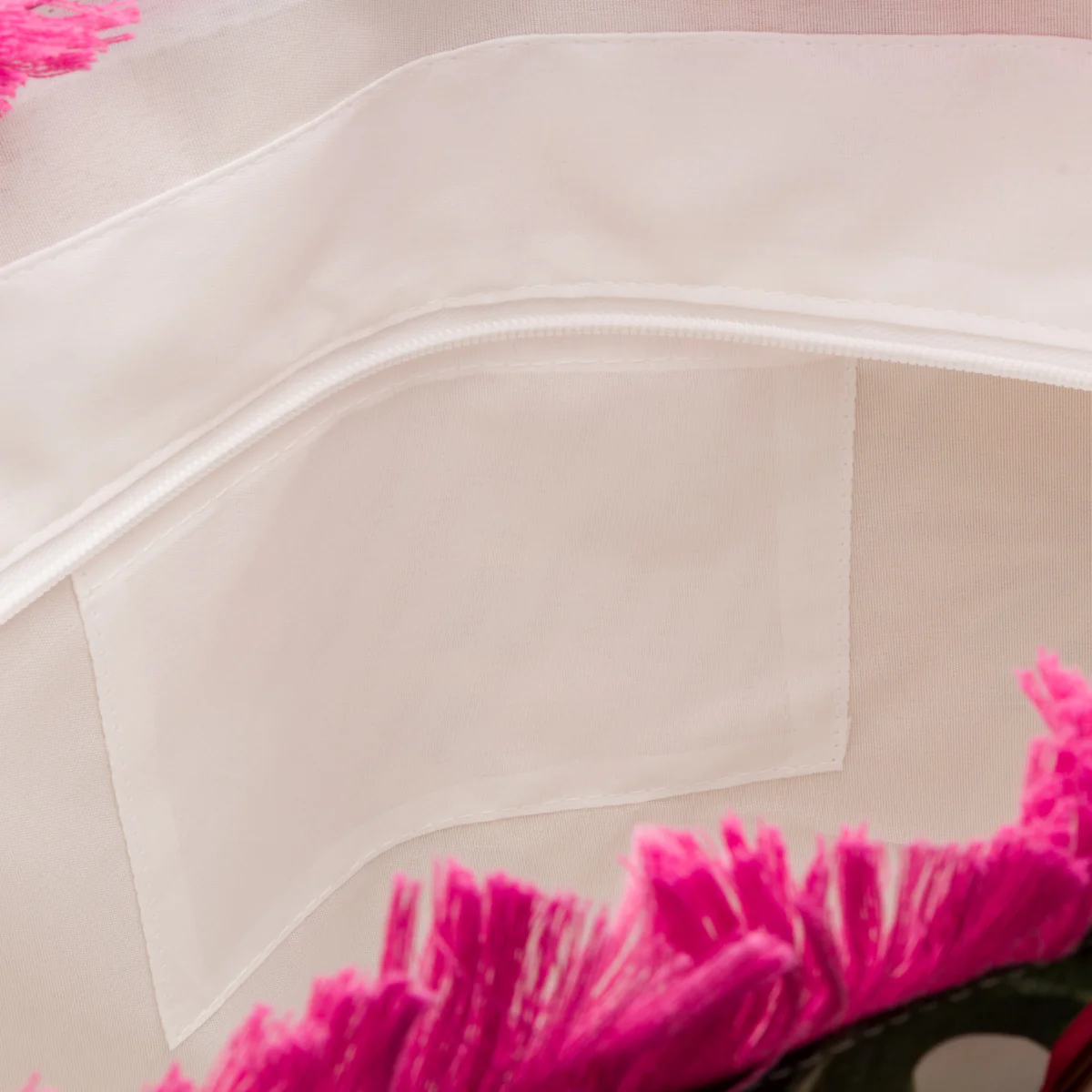 Borsa da mare donna fantasia fiori e foglie rosa e verde Swish Jeans - Image 3