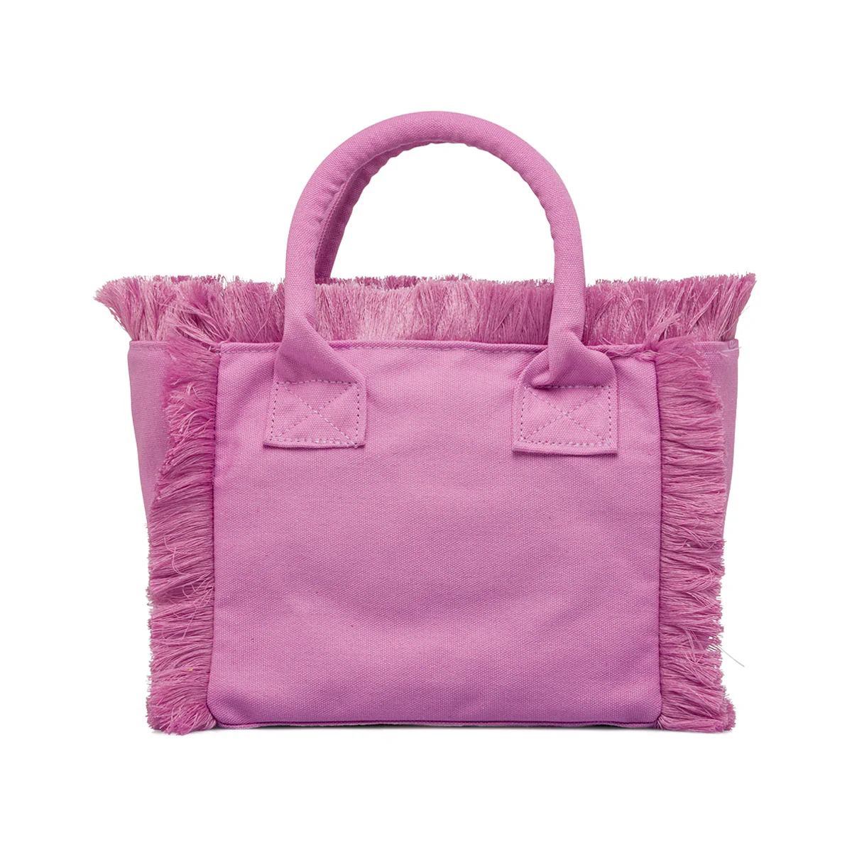 Borsa da mare Donna in tessuto Lilla con frange Ironie - Image 2
