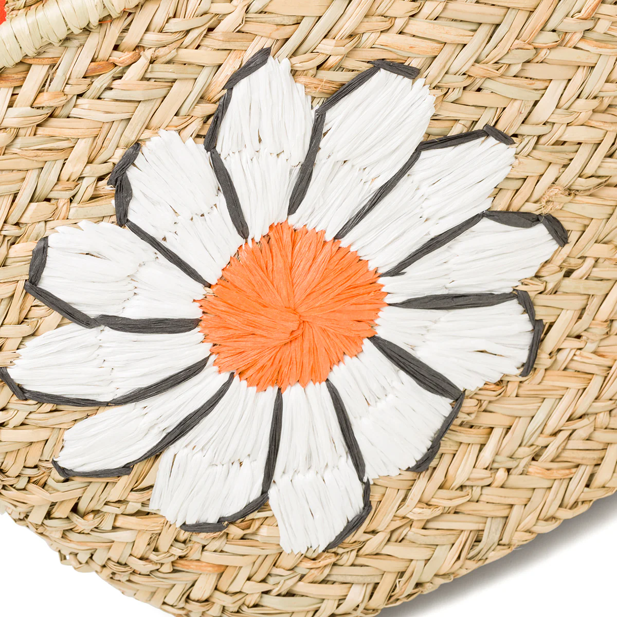 Borsa da mare effetto paglia con maxi fiore Romeo Gigli Daisy - Image 7