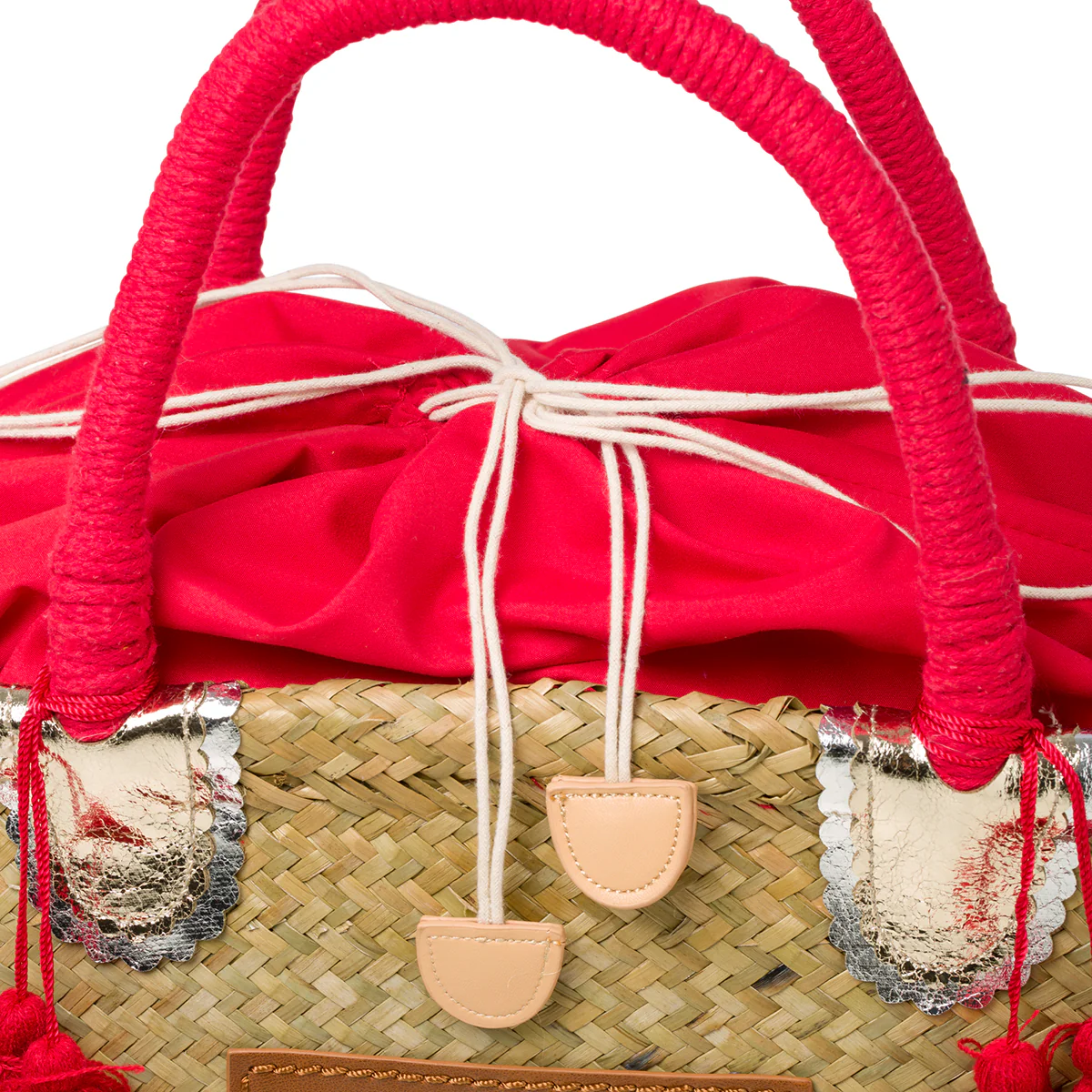 Borsa da mare effetto paglia con patch logo Romeo Gigli Zenit - Image 4