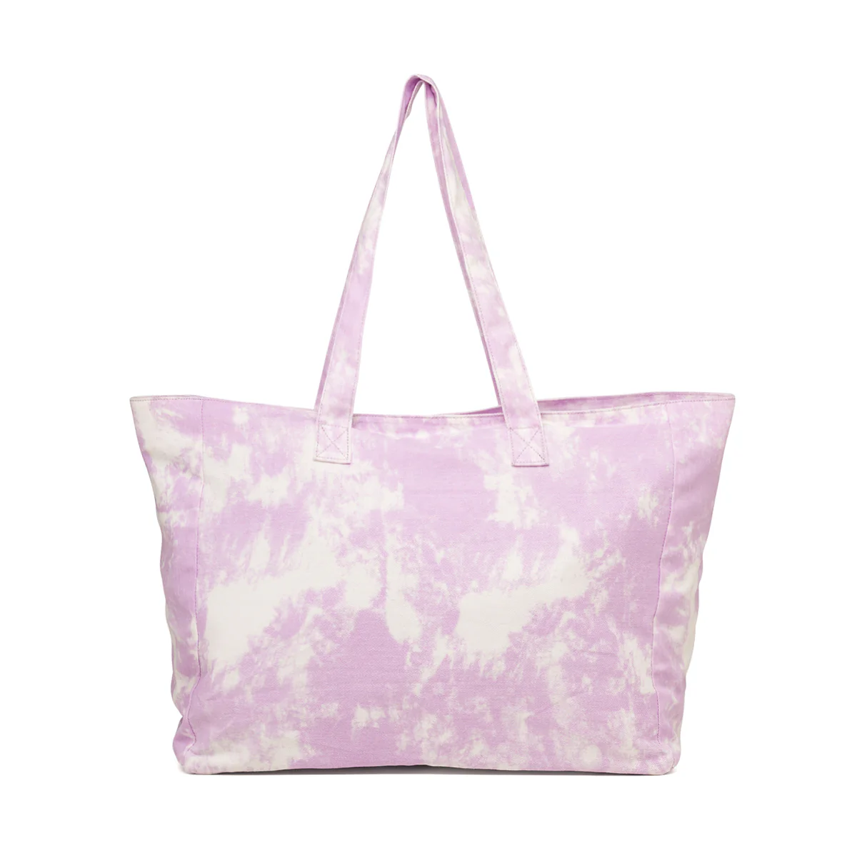 Borsa da mare lilla e bianca da donna Lora Ferres On The Beach