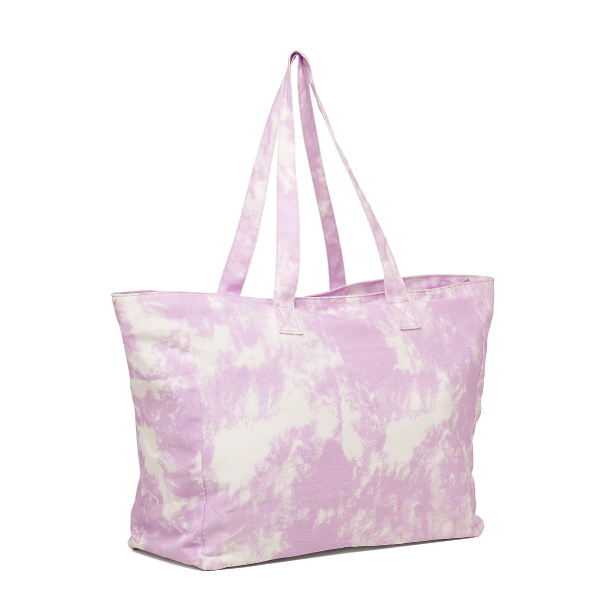 Borsa da mare lilla e bianca da donna Lora Ferres On The Beach - Image 2