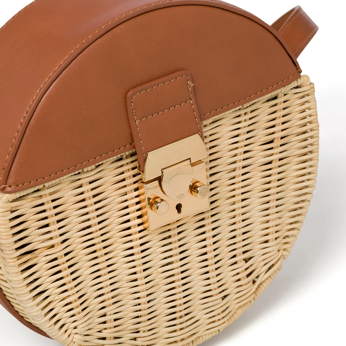 Borsa da mare marrone e beige effetto paglia Romeo Gigli Areba - Image 5