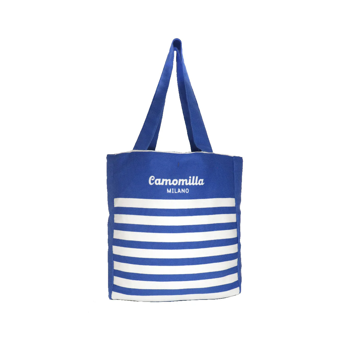 Borsa mare blu e bianca da Donna con stampa cuore Camomilla Milano - Image 3