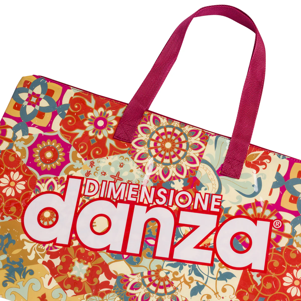 Borsa Mare Donna Rossa con fantasia mandala Dimensione Danza - Image 4