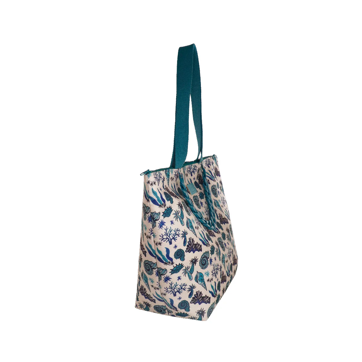 Borsa mare verde da Donna con stampa conchiglie Camomilla Milano - Image 3