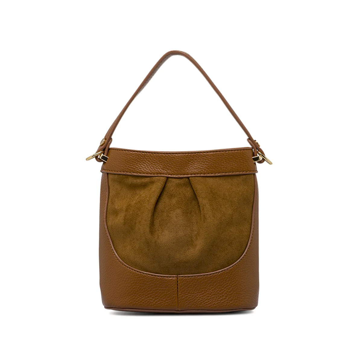 Borsa marrone da Donna effetto scamosciato Lora Ferres