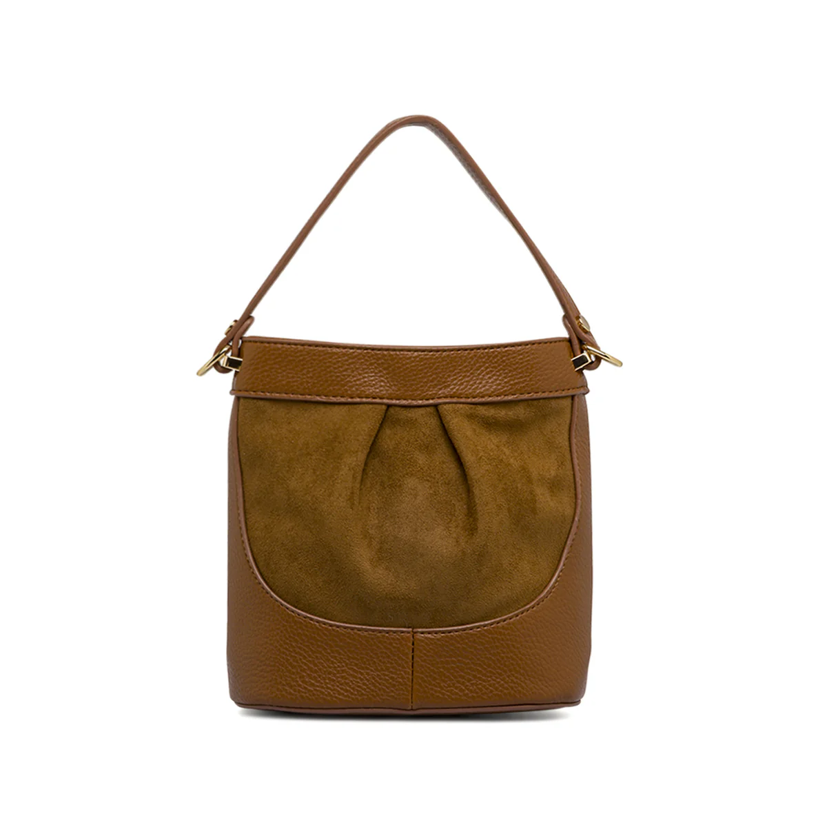 Borsa marrone da Donna effetto scamosciato Lora Ferres - Image 3
