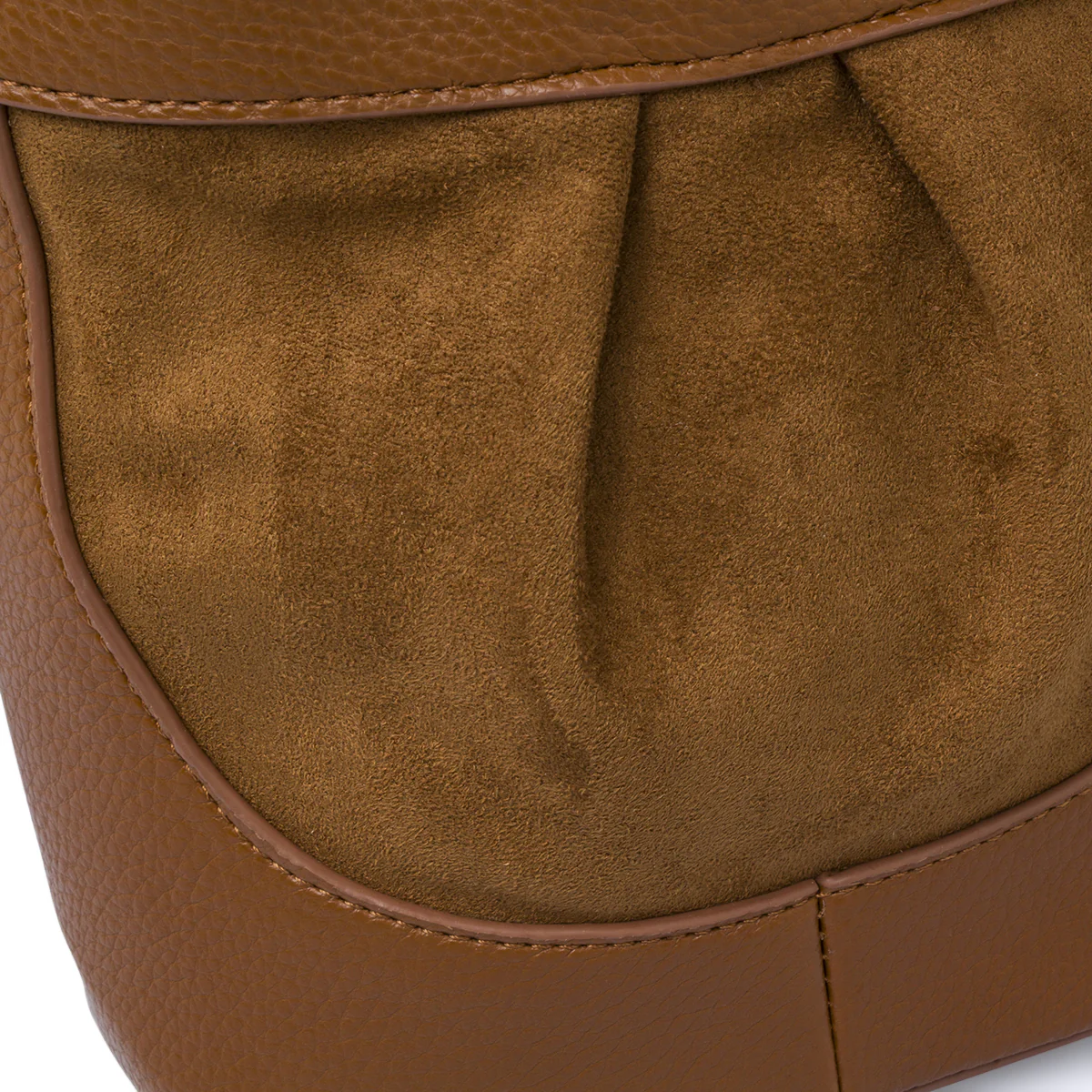 Borsa marrone da Donna effetto scamosciato Lora Ferres - Image 4