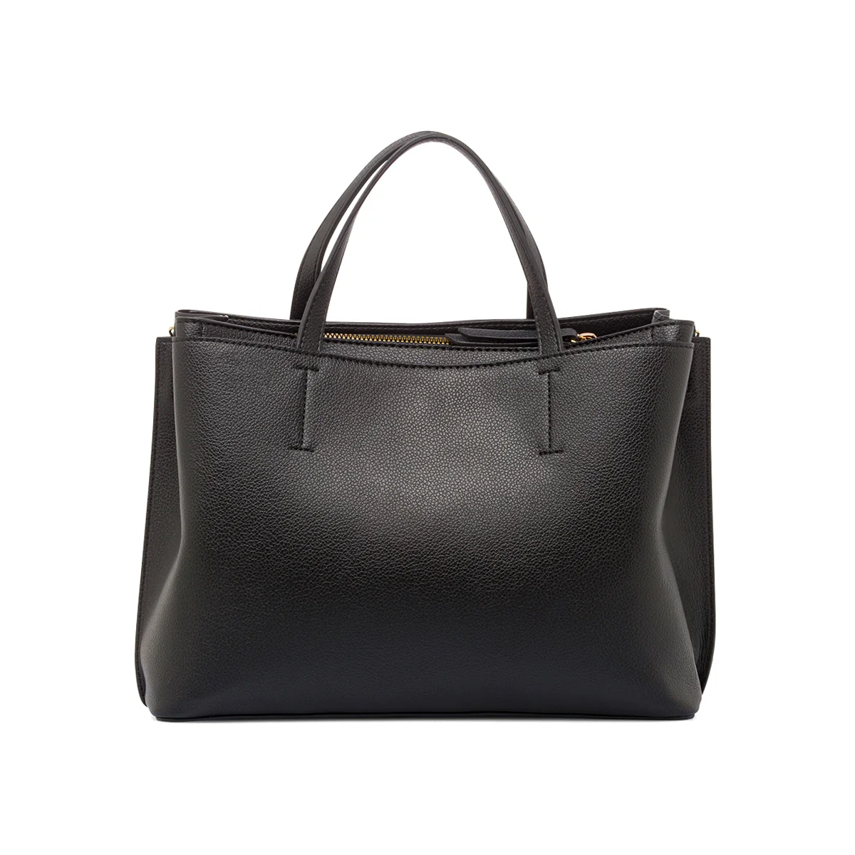 Borsa nera da Donna con dettaglio cuciture a vista Lora Ferres - Image 3