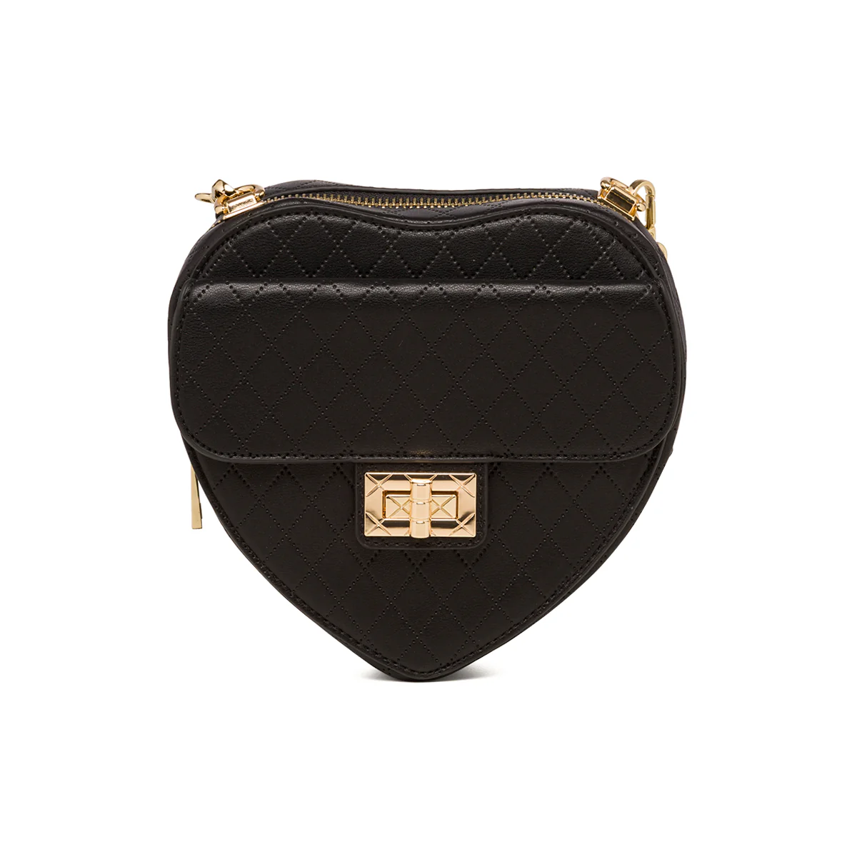 Borsa nera da donna con tracolla in metallo Call It Spring Lilheart
