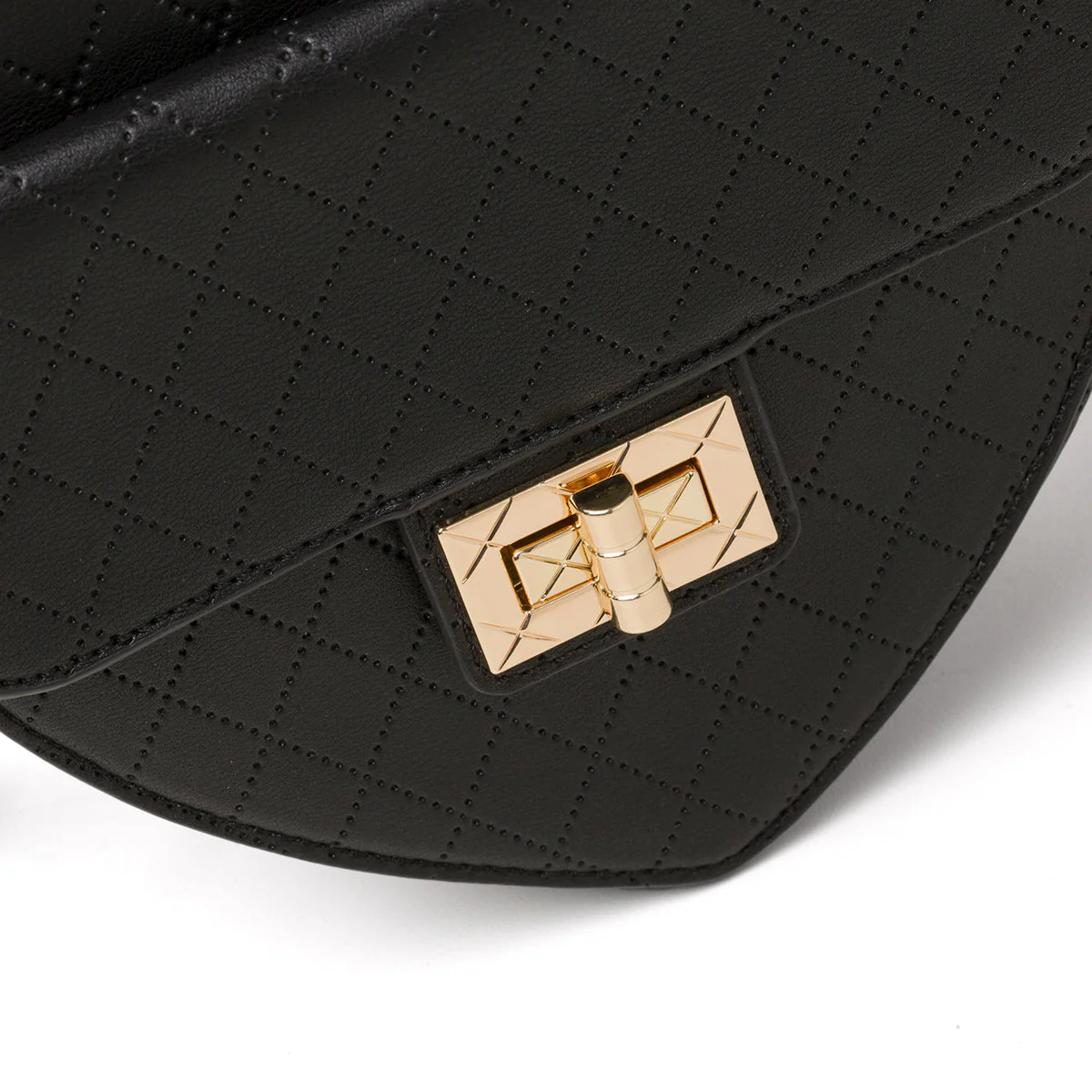 Borsa nera da donna con tracolla in metallo Call It Spring Lilheart - Image 5