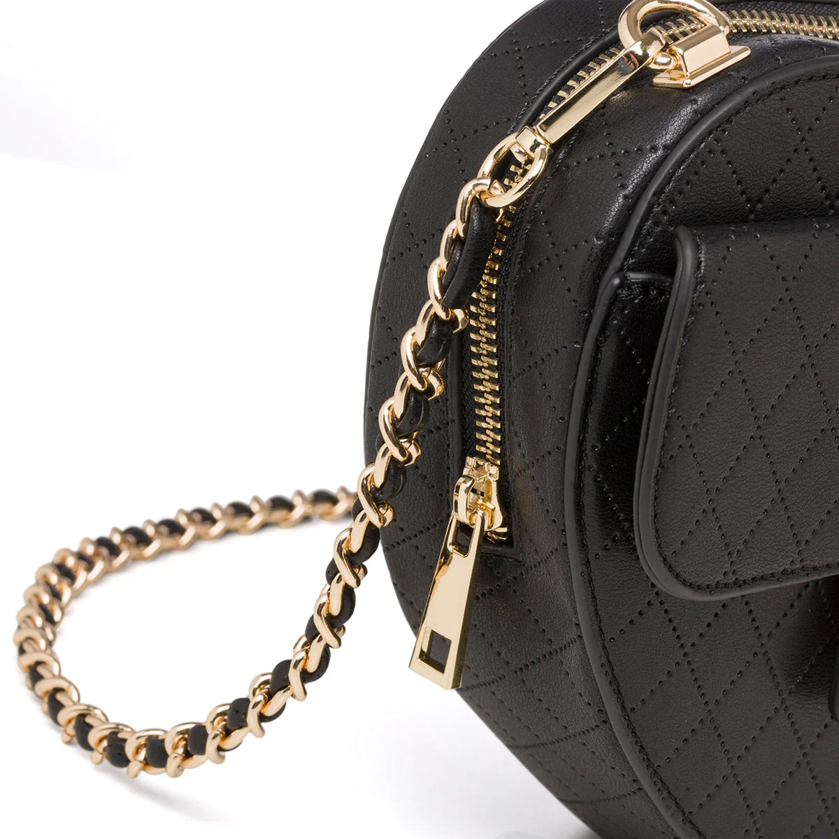 Borsa nera da donna con tracolla in metallo Call It Spring Lilheart - Image 6