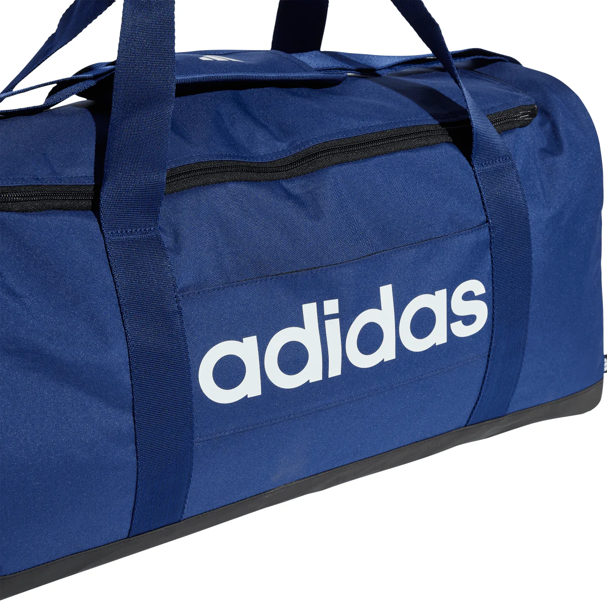 Borsa sportiva blu con logo frontale adidas - Image 4