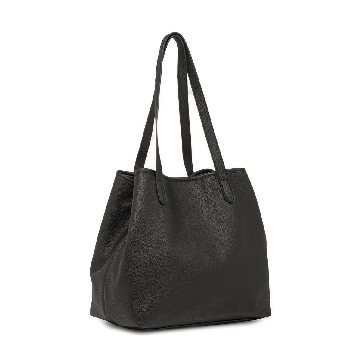 Borsa Tote bag nera da Donna con bottone magnetico Lora Ferres